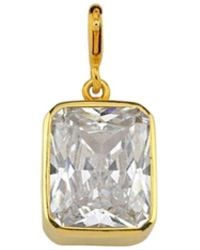 LINYA JEWELLERY - Rectangular Crystal Charm - Lyst