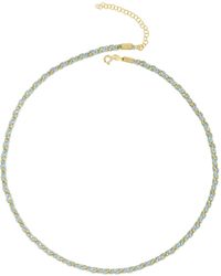 Spero London - Handmade Rope Braided Sterling Beaded Chain Necklace - Lyst