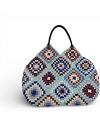 Springmoonatelier - Handmade Granny Square Tote – Boho Crochet Bag - Lyst