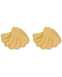 VALERIE CHIC - Ariel Seashell Stud Earrings 18K - Lyst