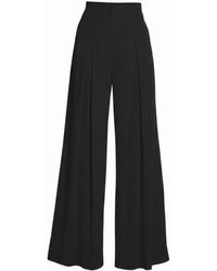 Imaatu - Sande High-Waist Wide-Leg Palazzo Viscose-Linen Trousers With Pockets - Lyst