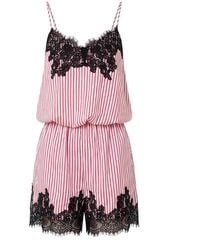 Amy Lynn - Palma Satin Lace Playsuit - Lyst