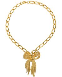 Caramel Vintage Jewellery - Vintage Plated Presence Chain Necklace - Lyst