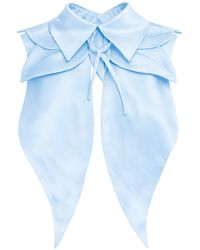 Julia Allert - Oversized Satin Bib Collar - Lyst