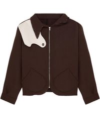 Maison Louis - Wool And Leather Jacket - Lyst