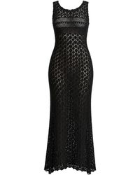 Decolet the label - Neutrals Amalfi Crochet Dress - Lyst