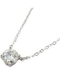 Harfi - Diamond Moissanite Crystal Sterling Necklace - Lyst