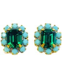 The Pink Reef - Petite Emerald & Stud - Lyst