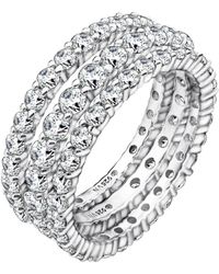 Diamonbliss - Marilyn Monroe Set Of Three Eternity Rings - Lyst