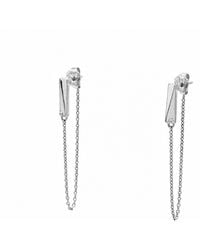 Cier - Flex Diamond Chain Earrings - Lyst