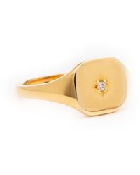 Belinda Jewelz - Signet North Star Gemstone Ring - Lyst