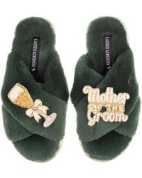 Laines London - Classic Laines Slippers With Mother Of The Groom Brooches - Lyst