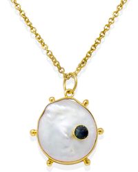 Vintouch Italy - Rebel Rebel Sapphire Pendant Necklace - Lyst