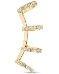 SALLY SKOUFIS - Edge Ear Cuff With Made Cz Diamond Stimulant - Lyst