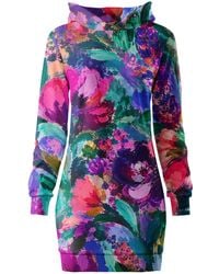 Aloha From Deer - Messy Flora Oversize Hoodie Dress - Lyst