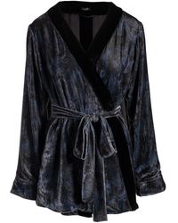 Je Mérite (I Deserve) - Embellished Silk Velvet Short Robe - Lyst