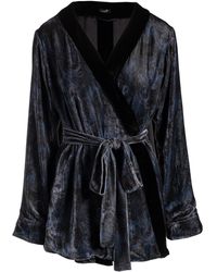 Je Mérite (I Deserve) - Embellished Silk Velvet Short Robe - Lyst