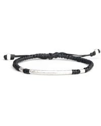 Harbour UK Bracelets - Viking Rope Bracelet For With Hammered Beads - Lyst