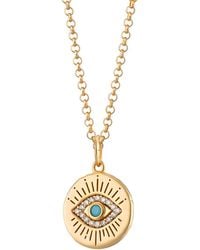 Scream Pretty - Evil Eye Pendant Necklace - Lyst