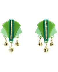 Gissa Bicalho - Acrylic Handmade Earring Oca Pale - Lyst