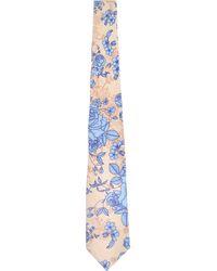 lords of harlech - Neutrals Taddeo Roma Floral Merino Tie - Lyst