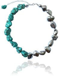 Rare Matters Jewelry - Bold Chunky Sterling & Natural Nugget Statement Necklace - Lyst