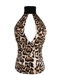 Ak Royalty Resortwear - Capri Top Leopard - Lyst