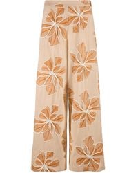 Traffic People - Grace & Maude Floral Rene Wide Leg Trousers - Lyst
