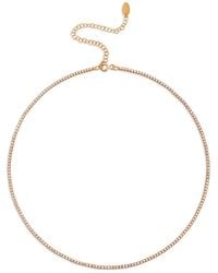 SHYMI - Thin Tennis Necklace - Lyst