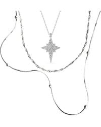Spero London - Necklace Layering Set Beaded Twisted And Northern Starburst Star - Lyst