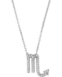 LÁTELITA London - Zodiac Star Sign Pendant Necklace Scorpio - Lyst