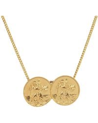 Katie Mullally - Double St Christopher Necklace - Lyst
