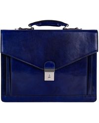 Time Resistance - Classic Design Leather Briefcase - Lyst