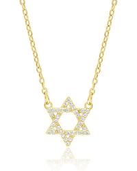 SHYMI - Pave Star Of David Necklace - Lyst