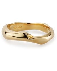 Lulu and Boo Jewellery - Slim Molten Solid Nine Carat Ring - Lyst