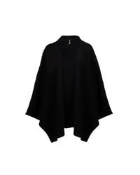 House of Laines London - Laines Couture Wool Blend Zip Cape - Lyst