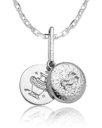 Cartography - Aquarius Zodiac Locket Necklace - Lyst