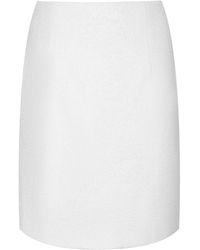 Conquista - Ecru Wool Coat Fabric Mini Skirt - Lyst