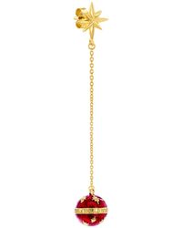 True Rocks - Vintage Star Globe Chain Drop Earrings - Lyst