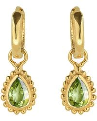 Charlotte's Web Jewellery - August Birthstone Huggie Hoops - Lyst