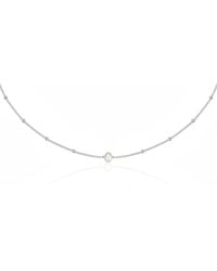 Lily & Roo - Satellite Single Pearl Choker - Lyst