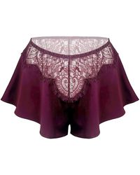 MONIQUE MORIN LINGERIE - Moonstruck Shorts Velvet - Lyst
