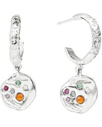 Lavani Jewels - Sadie Coin Hoops - Lyst