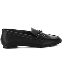 Rag & Co - Taranis Monochromatic Horsebit Real Leather Loafers - Lyst