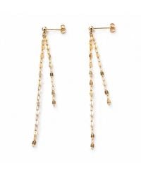 Verita New York - 14K-Filled Oval Disc Chain Dangle Earrings - Lyst