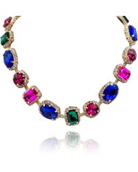 Michael Nash Jewelry - Neutrals Maureen Multi Color Gemstone Necklace - Lyst