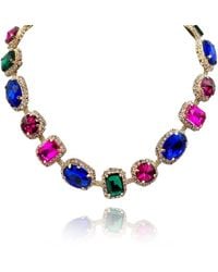 Michael Nash Jewelry - Neutrals Maureen Multi Color Gemstone Necklace - Lyst