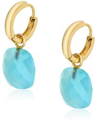Preeti Sandhu - 14K Chalcedony Hoops - Lyst