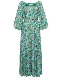 CHILLAZ - Serenity Maxi Dress With Puffed Sleeves - Lyst