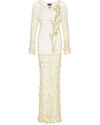 Andreeva - Butter Vanilla Handmade Crochet Dress - Lyst